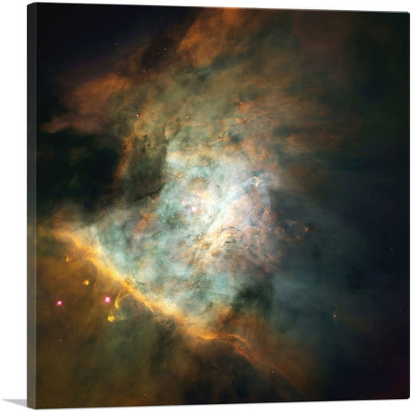 ARTCANVAS Orion Nebula Hubble Telescope NASA Photograph Canvas Art Print - Size: 18" x 18" (0.75" Deep)