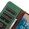 thumbnail image 5 of KAIYANG Funda para teléfono con bloqueo RFID para Nokia XR21, funda tipo billetera de cuero genuino de vaca, estilo C, para Nokia XR21, color verde, 5 of 5