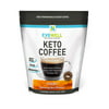 EVOWELL Keto Brown Coffee, Organic Grass Fed Butter, Medium Chain Triglycerides, Himalayan Salt, 15 Servings