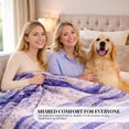 thumbnail image 6 of Sacred Thread Sherpa Fleece Blanket, Soft and Cozy Queen Blanket, Plush Blanket for Sofas & Beds, 6 of 7