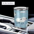 thumbnail image 5 of GZHJMY Sheep Tumbler Stainless Steel Double Wall Vacuum Reusable Insulated Mug with Straw and Built-in Coaste for Cold and Hot Beverages, 20oz, 5 of 7