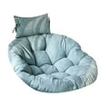 thumbnail image 4 of Thick Chair Cushion with Headrest Multipurpose Garden Chair Mat 41 Inch Diameter Lake Blue, 4 of 8