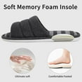 thumbnail image 4 of Soft Cotton Open-Toe House Slippers for Women and Men, Indoor Comfort Bedroom Shoes, 4 of 14