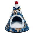 thumbnail image 2 of Mascotas para de interior Perros de cobertizo con calentamiento automático Suministros para mascotas camas para perros Azul S Colco Casa de la cama del gato, 2 of 6