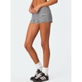 thumbnail image 5 of Yunliwuli Women's Pajama Shorts Solid Color/Stripe Low Waist Slim Comfy Sleep Shorts Summer Casual Pajama Bottoms, 5 of 8
