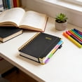 thumbnail image 2 of YiaNXan Blank Spiral Notebook Journal for Women Men, 300 Pages Leather Weekly Monthly Planner for Drawing & Sketching, Journals for Creative Writing, A5, Black, 2 of 6