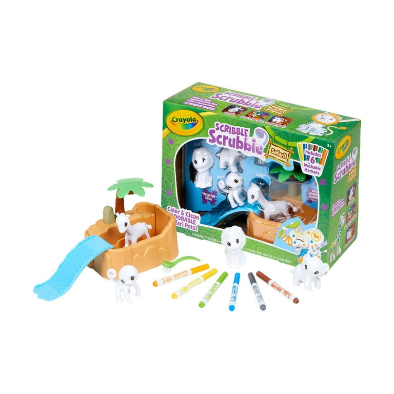 Crayola Scribble Scrubbie Safari Animal Play Set