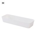 thumbnail image 2 of Caja de almacenamiento Rectangular de plástico Cajón de escritorio Estuche de cosméticos Organizador de papelería Contenedor de calcetines Almacenamiento y organización del hogar Blanco METRO Billuyoard HA003019-02, 2 of 6