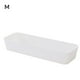 thumbnail image 2 of Caja de almacenamiento Rectangular de plástico Cajón de escritorio Estuche de cosméticos Organizador de papelería Contenedor de calcetines Almacenamiento y organización del hogar Blanco METRO Billuyoard HA003019-02, 2 of 6