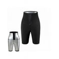 thumbnail image 3 of Sauna Sweat Shapewear High Waisted Pants Mid Thigh Workout Suit Waist Trainer Weight Loss Lower Body Shaper Sweatsuit Exercise Fitness Gym, Inner Vinyl for Women Men, 3 of 5