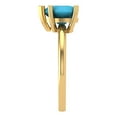 thumbnail image 3 of Solitaire Engagement Ring for Women - 2ct Simulated Turquoise in 14K Yellow Gold Promise Ring, 3 of 5
