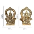 thumbnail image 2 of Brass Laxmi Ganesh Idol Set Bhagwan Ganpati Murti Metal Statue Sitting Laxmi Ji for Home Office Decor Pooja Good Luck Gift, 2 of 4