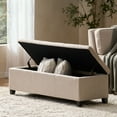 thumbnail image 2 of Lalene Fabric Storage Ottoman, Light Beige, 2 of 12