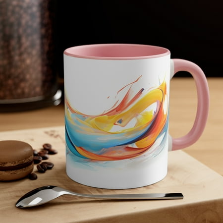 

Accent Coffee Mug 11oz Paint Play Brush Strokes