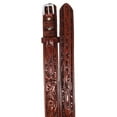thumbnail image 3 of 40" Western 1-1/2" Floral Tooled Ranger Full-Grain Brown Leather Belt 26RS04R, 3 of 4