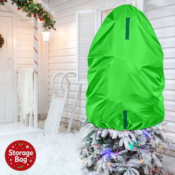 Christmas Tree Storage Bag, Durable Heavy Duty, Wide Opening Zipper Reinforced Handles, Waterproof Dustproof Upright Bag, Stores Artificial Trees, Tear Resistant Fabric For Home Seasonal Storage
