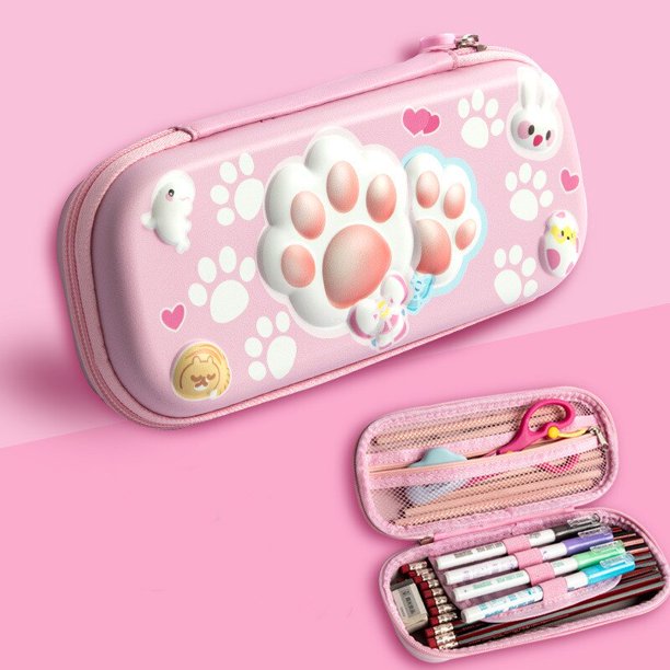 Estuche de lápices 3D EVA unicornio, caja de papelería de dibujos animados, caja de lápices de colores para niñas, estuche de bolígrafo para estudiantes, suministros escolares, regalos, funda para ipa hola suerte unisex