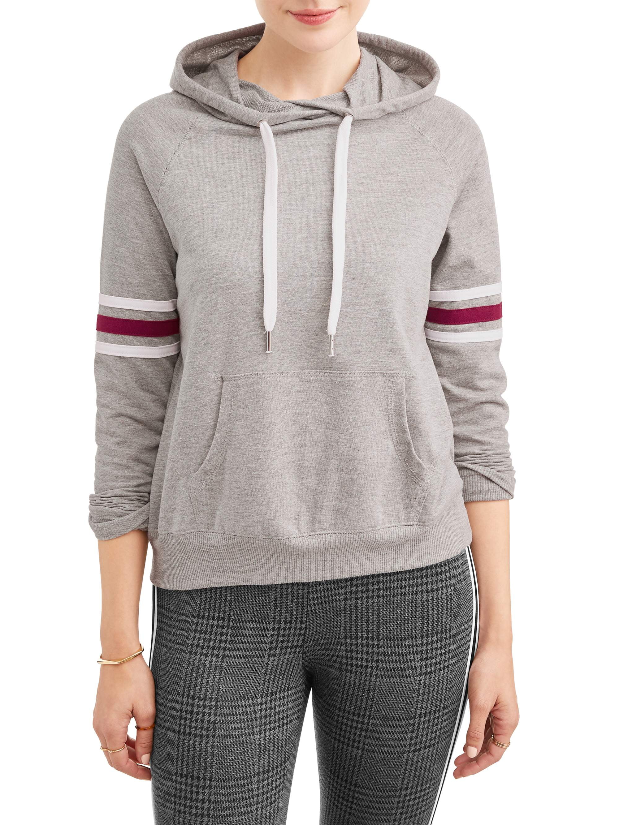 Carly St. Claire Women's Raglan Athletic Stripe Sweatshirt Walmart