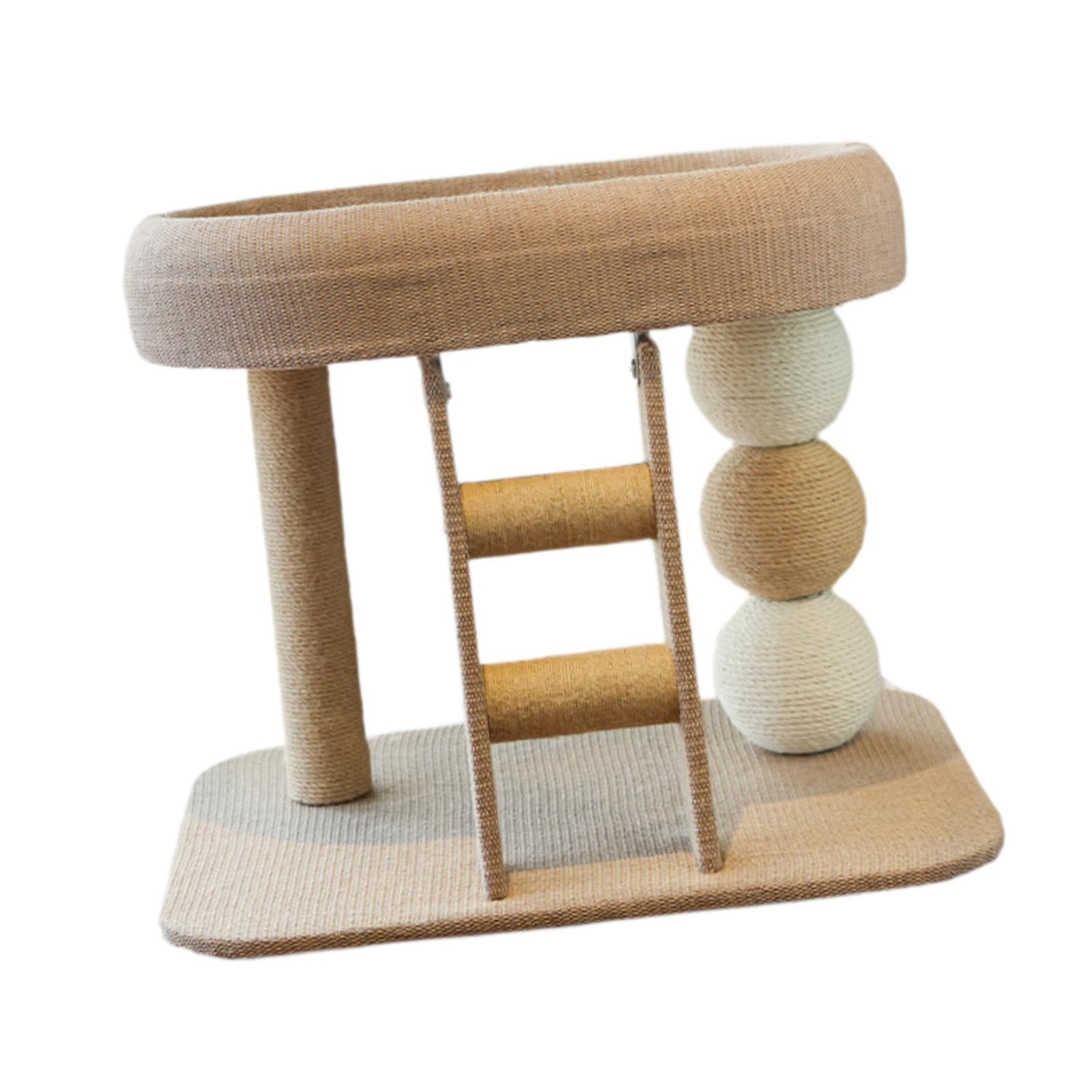 Milaget Cat Tree Furniture Wooden Cute Kitten Tower for Interactive Exercise Resting