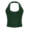 thumbnail image 6 of MSJUHEG Summer Tops for Women Racerback Sports Bras for Women Tight Tank Tops for Women Basic Tees for Women Summer Tank Tops for Women Spaghetti Strap Tank Top Knit Tops for Women Green L, 6 of 7