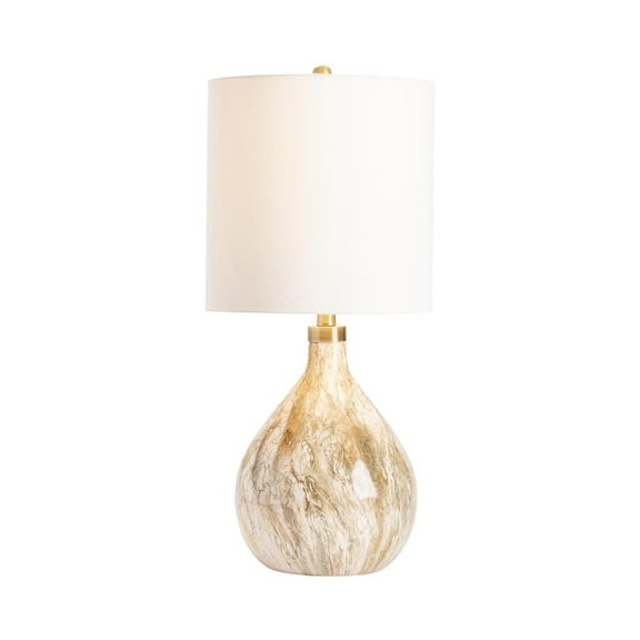 The Russo Table Lamp Cream Resin 32.5"Ht. Transitional Style