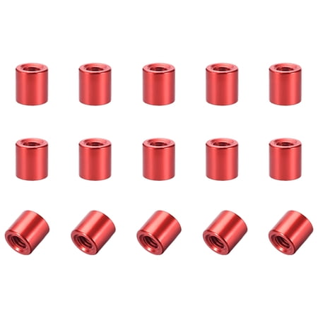 M3x6mm Round Aluminum Standoff Column Spacer Female Red for FPV Quadcopter RC Multirotors Parts DIY 15 Pcs
