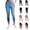Blue, variant on Cmfcve Yoga Pants for Women with Pocket Tight Fitting Durable Hip Lift Fitness Pants Stretchy Tummy Control Active Wear Leggings