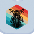 thumbnail image 4 of Inktastic Motorcycle Retro Sunset Biker Boys or Girls Baby Bib, 4 of 4