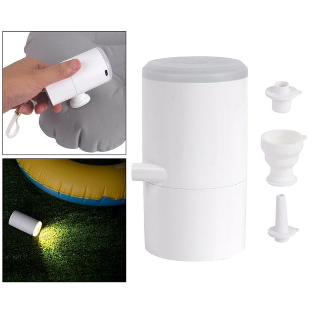 Colchón de aire portátil shamjiam Bomba Piscinas USB Flotadores Inflador blanco
