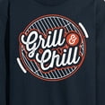 thumbnail image 3 of Instant Message - Grill And chill - Men's Long Sleeve T-Shirt, 3 of 6