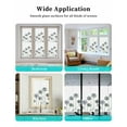 thumbnail image 6 of Window Privacy Film Botanical Flowers Stained Glass Window Film Decorative Sun Block Window Cover Simple Country Wild Florals Plants Window Clings Static Adhesive Sticker for Bathroom 17.7"x78.7", 6 of 7