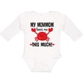 thumbnail image 3 of Inktastic MomMom Loves Me Grandson Boys or Girls Long Sleeve Baby Bodysuit, 3 of 5