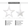 thumbnail image 6 of DYstyle LED Star Curtain String Light 12 Stars Window Hanging Lighting with Tail Plug for Wedding Christmas Holiday Party Decor, 6 of 6