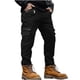 thumbnail image 3 of Ceisia Men's Gift Solid Color Athletic Casual Joggers Adjustable Drawstring Waist Slim Fit Full Length Sports Pants, 3 of 6