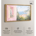 thumbnail image 2 of Mediterranean Pink Canvas Spring Color Prints by Art Remedy, Gold Frame, 36 x 24, 2 of 7