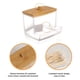thumbnail image 2 of Soporte de almacenamiento de hisopos de algodón acrílico de calidad mejorada, contenedores de baño, CACAGOO Recipiente de almacenamiento, 2 of 7