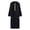 Black, variant on Kaftan Thobe for Men Casual Long Sleeve Mens Robes Crew Neck Muslim Men Thobe Blue Thobe for Men