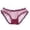 Wine, variant on CENTIE Lingerie for Women Elegant Sheer Mesh Lace Multicolor Panties for Women Blue L