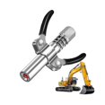 thumbnail image 2 of Grease Coupler Heavy-duty Quick Release Npti/8 10000 Two Press Easy To Oil Grease Injector, 2 of 5