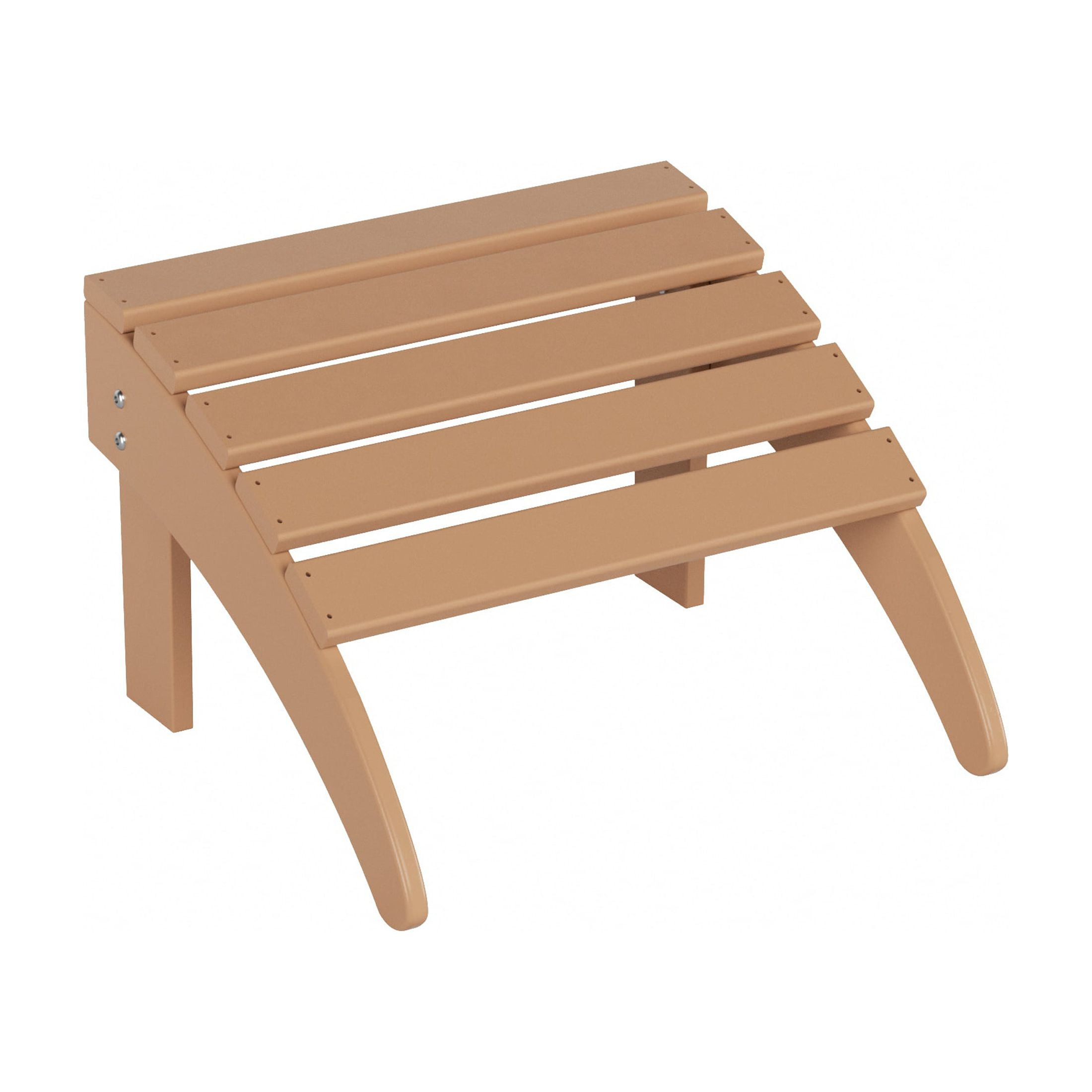 WestinTrends Malibu 5-Piece set classic Adirondack chairs with ottoman and a small coffee table (2 seater), Teak