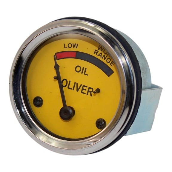 Oil Pressure Gauge (0-25 PSI) - Dash mounted Fits White / Oliver Tractor 7K344 1HA344A 608744A