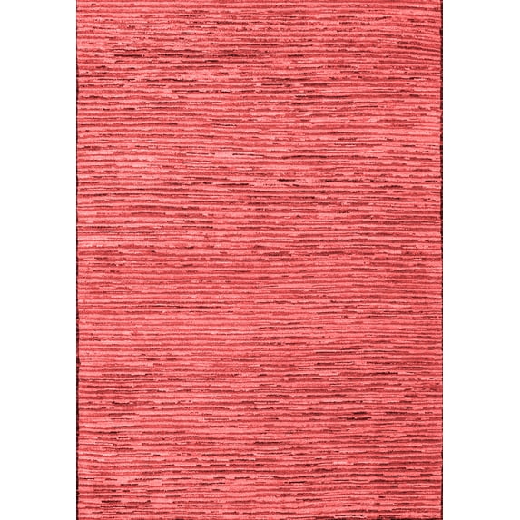 Ahgly Company Indoor Rectangle Abstract Red Modern Area Rugs, 2' x 5'