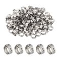 thumbnail image 1 of PEX Crimp Rings, Single Ear Hose Clamps Stainless Steel Cinch Crimp Ring Pinch Clamps for Pex Tubing Pipe Fitting 3/8 Inch, 1 of 7