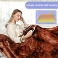 thumbnail image 6 of Heated Blanket Electric Throw, Heating Blanket Soft Sherpa Flannel Throw, Heat Blankets for Home & Office Machine Washable Overheating Protection 8 Hours Auto Off 10 Fast Heating Levels- -Brown, 6 of 14