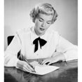 thumbnail image 2 of Portrait of young woman writing letter Poster Print (18 x 24), 2 of 4