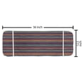 thumbnail image 2 of Tribal Microwave Oven Cover, Striped Retro Pattern Rich Mexican Color Folkloric Print, Water Resistant Organizer with Pockets for Kitchen, 36" x 12", Teal Plum and Orange, by Ambesonne, 2 of 4