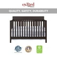 thumbnail image 6 of Oxford Baby Harper 4-in-1 Convertible Crib, Espresso Brown, GREENGUARD Gold Certified, Wooden Crib, 6 of 15