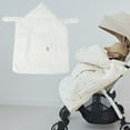 thumbnail image 3 of Funda Portabebés De Invierno, Funda Portabebés Multifuncional Con Bolsillo Grande A Prueba De Viento Para Todas Las Estaciones Con Capucha Para Exteriores, 3 of 6