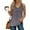Brown, variant on Women's Summer V-Neck Tank Top with Decorative Graphic Detailing - Asymmetrical Hemline and Lightweight Breathable Fabric for Effortless Casual Style