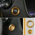 thumbnail image 3 of Xotic Tech Gold Keyless Engine Ignition Switch Button Cap Cover with Surrounding Decoration Ring for VW Golf GTI Jetta, 3 of 7